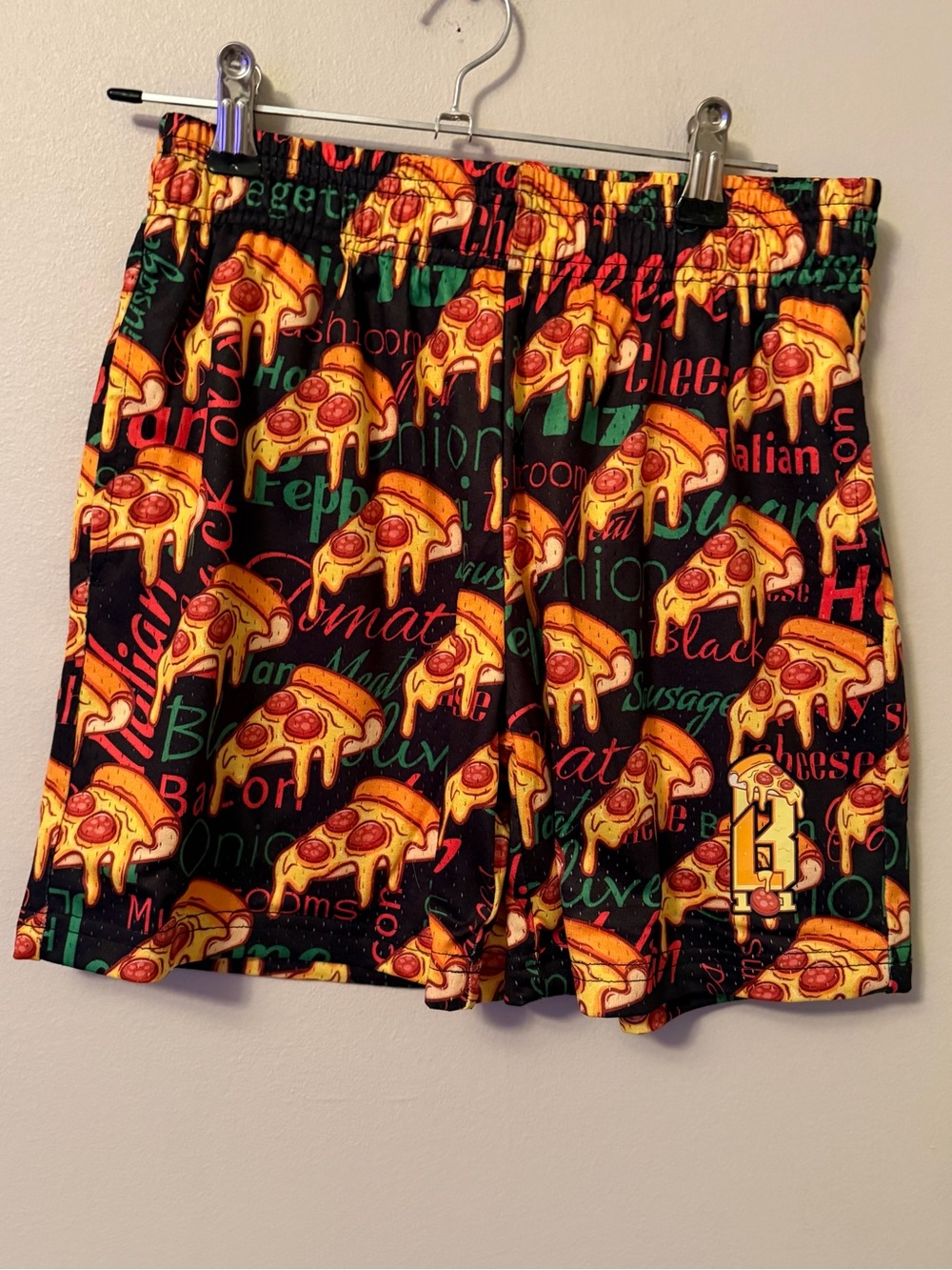 Baseball Lifestyle 101 Pizza Print Shorts
